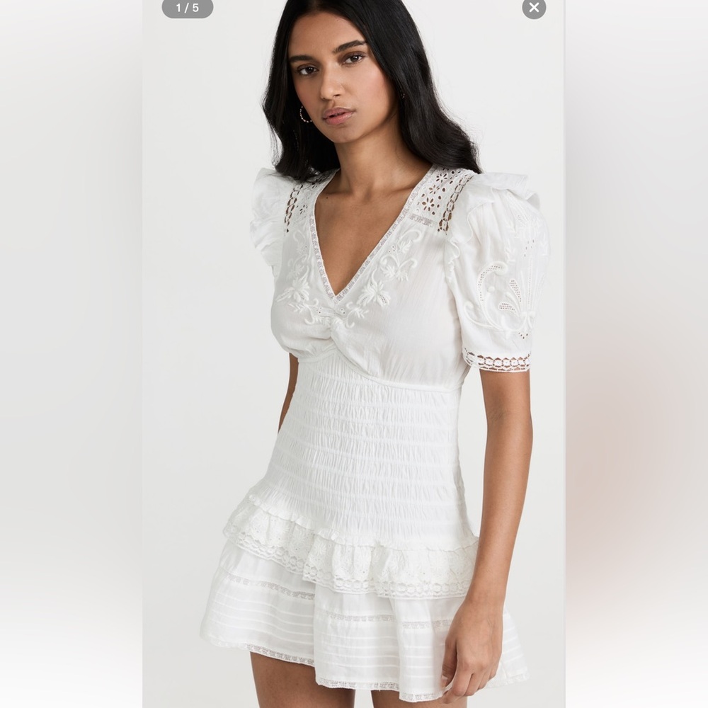 Loveshackfancy Rena dress in antique white 🕊️
